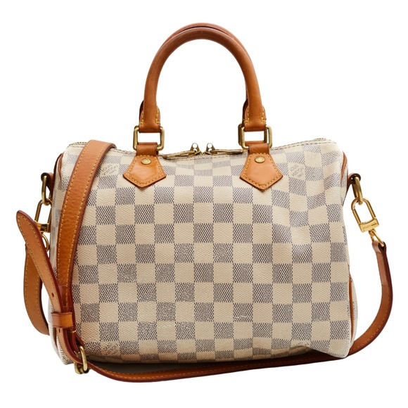 LOUIS VUITTON DAMIER AZUR SPEEDY BANDOULIERE 25 - Picture 1 of 5